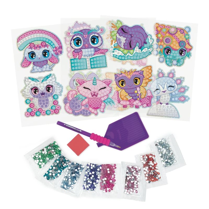 Carti si Birotica - Papetarie - Afise si stickere - Set creativ 12 stickere stralucitoare cu diamante artificiale – Nebulous Stars, Dazzling Stickers, 7+ ani - Infinity.ro