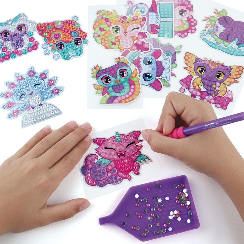 Carti si Birotica - Papetarie - Afise si stickere - Set creativ 12 stickere stralucitoare cu diamante artificiale – Nebulous Stars, Dazzling Stickers, 7+ ani - Infinity.ro