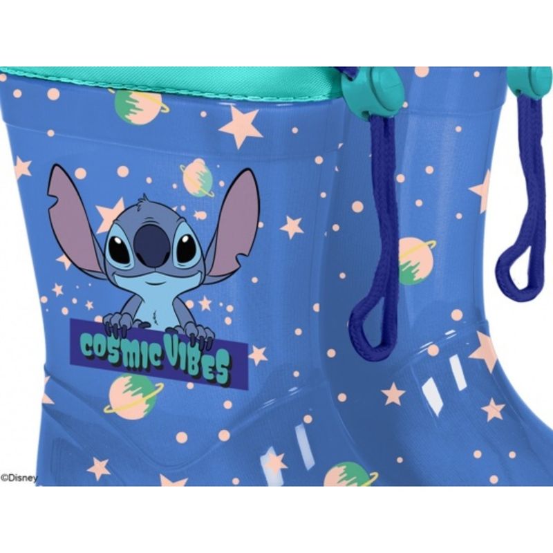 Fashion, accesorii si bijuterii - Copii - Incaltaminte copii - Ghete si cizme copii - Cizme din cauciuc pentru baieti, Perletti, model Stitch, colectia Lilo & Stitch, 24-25 EU - Infinity.ro
