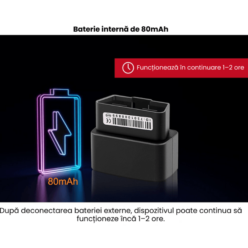 Laptop, Telefoane si Tablete - Wearables si gadgeturi - Gadgeturi - Dispozitive spionaj - Mini GPS Tracker 4G OBD, Localizare Precisa, Microfon Live, Alerta Zona/Viteza, Monitorizare Auto, Baterie Interna - Infinity.ro