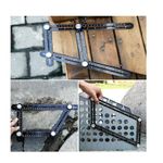 Casa si Gradina - Constructii - Scule electrice si accesorii - Scule multifunctionale si accesorii - Sistem pliabil metalic pentru trasare gauri placi ceramice si parchet - Infinity.ro