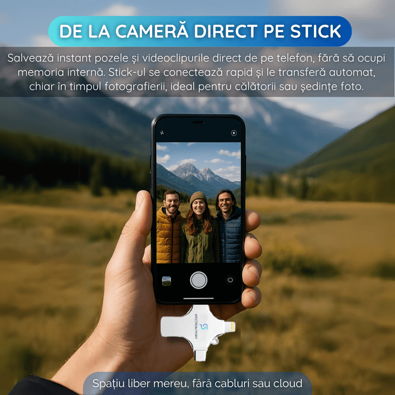 PC, gaming si accesorii - Periferice PC - Memorii USB - Stick USB 512GB, 4-in-1 USB 3.0+Type-C+MicroUSB +Lightning, Compatibil Android,iPhone,Laptop,Tableta - Infinity.ro