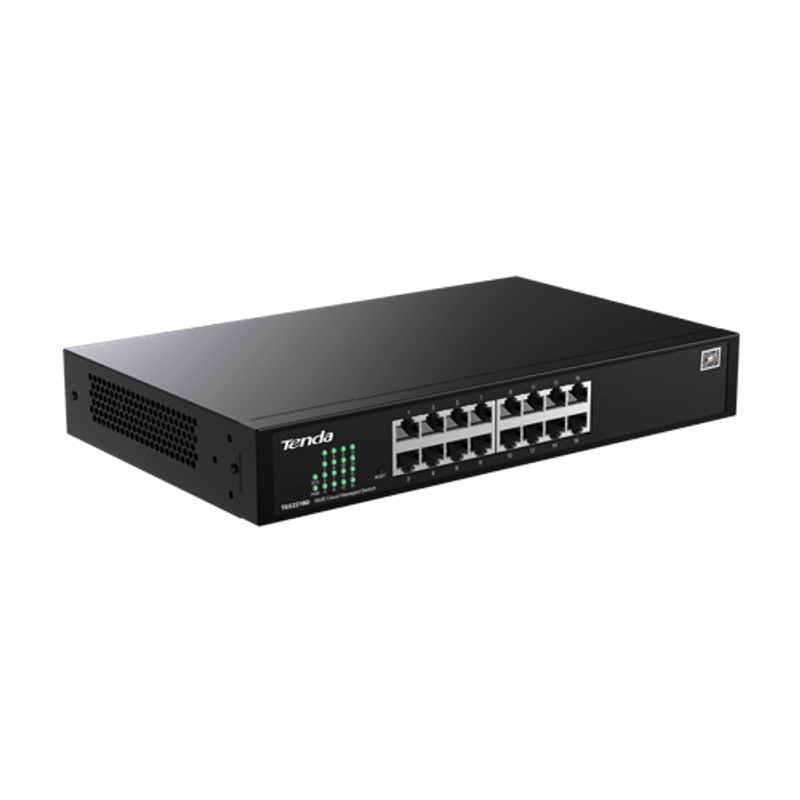 PC, gaming si accesorii - Retelistica - Switch-uri - Switch-uri cu management - Switch 16 porturi RJ45 Gigabit, Management, 1U - TENDA TND-TEG2216D - Infinity.ro