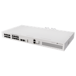 PC, gaming si accesorii - Retelistica - Switch-uri - Switch-uri fara management - Switch 8 x RJ45 Gigabit PoE af/at, 10 x RJ45 Gigabit, 2 x SFP+ 10G, NAND, 1U - MikroTik CRS418-8P-8G-2S+RM - Infinity.ro