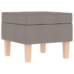 Casa si Gradina - Mobilier - Scaune si fotolii - Fotolii - Fotoliu balansoar cu taburet, gri taupe, material textil, cantitate în pachet: 2, model cu scăunel pentru picioare - Infinity.ro
