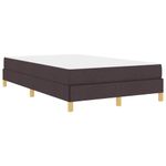 Casa si Gradina - Mobilier - Paturi si accesorii - Paturi - Pat cu arcuri Maro 120 x 190 cm Tesatura, Lemn Ingineresc - Infinity.ro