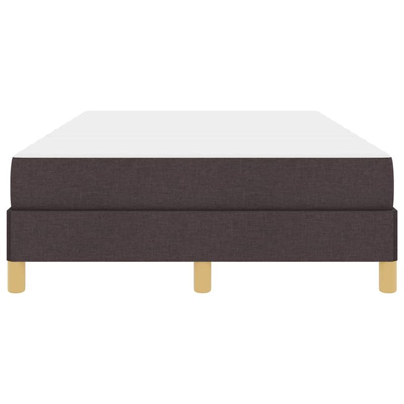 Casa si Gradina - Mobilier - Paturi si accesorii - Paturi - Pat cu arcuri Maro 120 x 190 cm Tesatura, Lemn Ingineresc - Infinity.ro