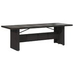 Casa si Gradina - Gradina si terasa - Mobilier exterior - Scaune si sezlonguri gradina - Set de masa pentru gradina 9 pcs Negru Rattan poli - Infinity.ro