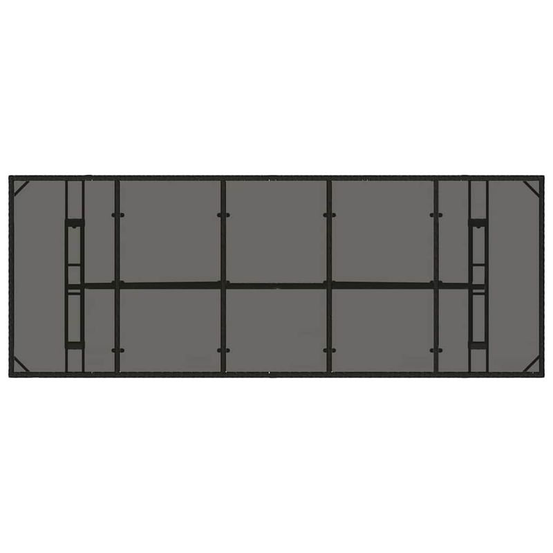 Casa si Gradina - Gradina si terasa - Mobilier exterior - Scaune si sezlonguri gradina - Set de masa pentru gradina 9 pcs Negru Rattan poli - Infinity.ro