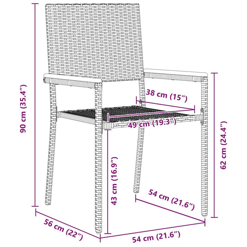 Casa si Gradina - Gradina si terasa - Mobilier exterior - Scaune si sezlonguri gradina - Set de masa pentru gradina 9 pcs Negru Rattan poli - Infinity.ro