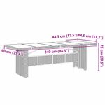 Casa si Gradina - Gradina si terasa - Mobilier exterior - Scaune si sezlonguri gradina - Set de masa pentru gradina 9 pcs Negru Rattan poli - Infinity.ro