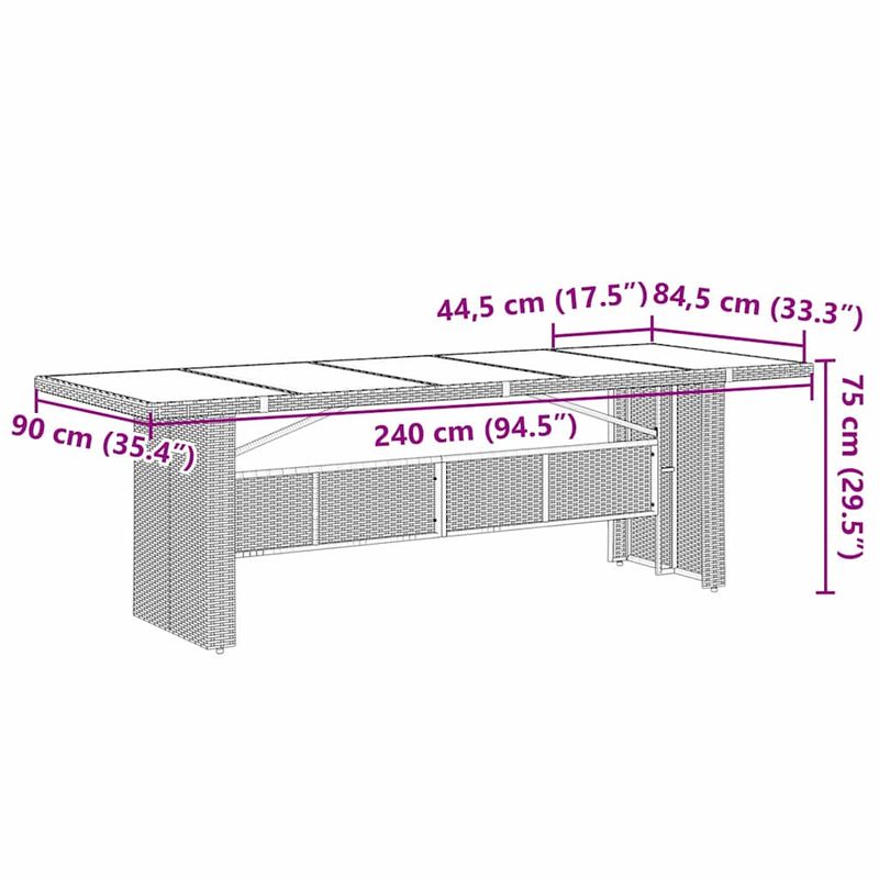 Casa si Gradina - Gradina si terasa - Mobilier exterior - Scaune si sezlonguri gradina - Set de masa pentru gradina 9 pcs Negru Rattan poli - Infinity.ro