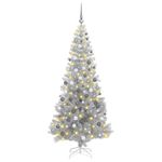 Casa si Gradina - Decoratiuni - Decoratiuni de sezon - Brazi artificiali de Craciun Argintiu 180 cm PET - Infinity.ro