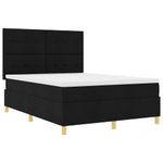 Casa si Gradina - Mobilier - Paturi si accesorii - Paturi - Pat cu arcuri cu saltea Negru 160 x 200 cm tesatura - Infinity.ro