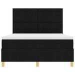 Casa si Gradina - Mobilier - Paturi si accesorii - Paturi - Pat cu arcuri cu saltea Negru 160 x 200 cm tesatura - Infinity.ro