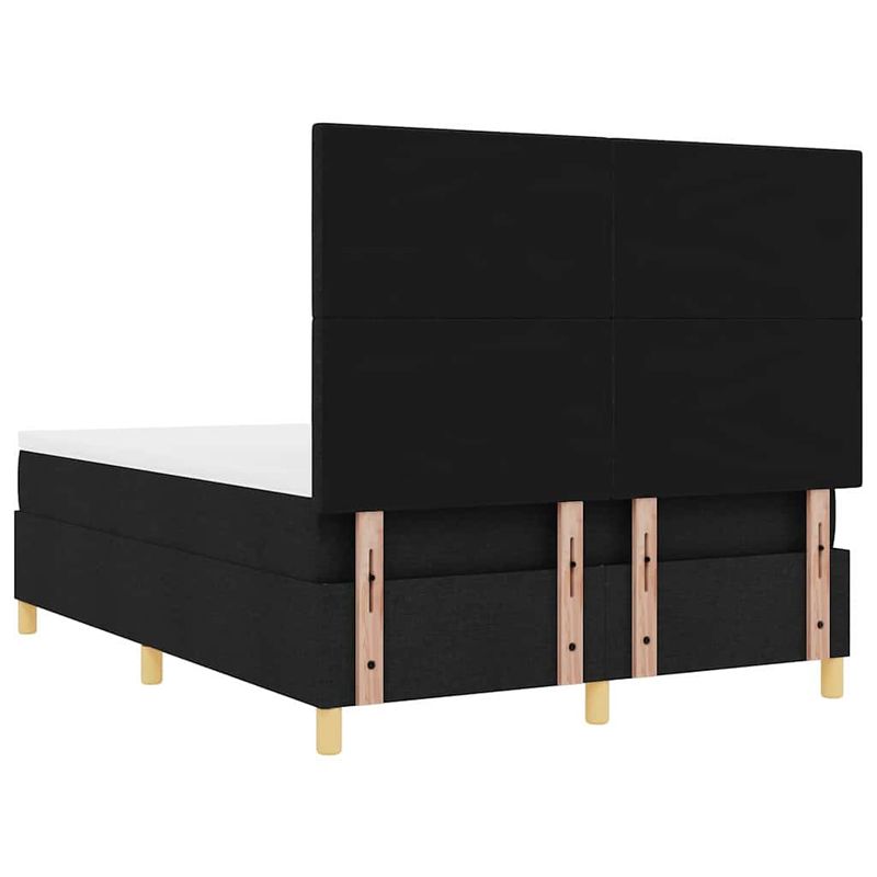 Casa si Gradina - Mobilier - Paturi si accesorii - Paturi - Pat cu arcuri cu saltea Negru 160 x 200 cm tesatura - Infinity.ro