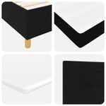 Casa si Gradina - Mobilier - Paturi si accesorii - Paturi - Pat cu arcuri cu saltea Negru 160 x 200 cm tesatura - Infinity.ro