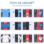 Casa si Gradina - Termice - Sobe, Seminee si accesorii - Peleti si brichete rumegus - Sistem impachetat si impaturit Haine RENTAI, 59.5x23x0, 2 cm, negru/rosu - Infinity.ro