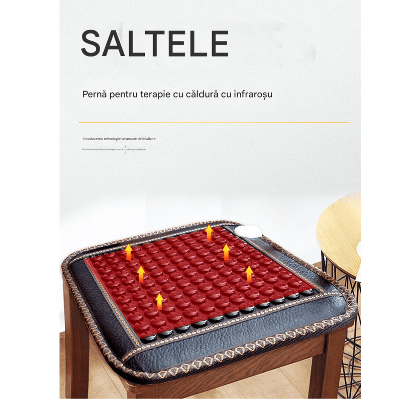 Ingrijire personala si Cosmetice - Sanatate si wellness - Articole wellness - Aparate si dispozitive de masaj - Suport de sezut pentru scaun cu pietre de jad cu incalzirede sezut pentru scaun cu pietre de jad - Infinity.ro
