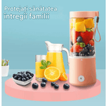 Electronice si Electrocasnice - Electrocasnice bucatarie - Mixere, tocatoare & roboti de bucatarie - Blendere si mini tocatoare - Mini Blender Electric, Arvada® Easy Mix SJ1007, 80W, 20.000 RPM, 4000 mAh, Portabil, Multifunctional - Infinity.ro
