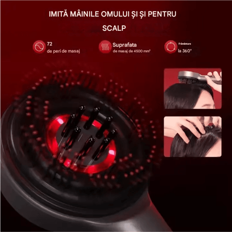 Ingrijire personala si Cosmetice - Ingrijire personala - Ingrijire par - Perii de par si piepteni - Perie pentru par cu aplicator de ser pentru scalp Arvada® ScalpCare XYT 0801, Functie de Masaj - Infinity.ro