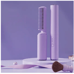 Ingrijire personala si Cosmetice - Ingrijire personala - Ingrijire par - Perii de par si piepteni - Mini Perie de Indreptat Parul, 3 Trepte de temperatura, Reincarcabila, Portabila, 2 in 1, Ceramica, Violet - Infinity.ro