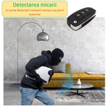 Laptop, Telefoane si Tablete - Wearables si gadgeturi - Gadgeturi - Dispozitive spionaj - Mini camera spion HD tip breloc, incorporata in cheie auto, Digital Video Recorder, reincarcabila - Infinity.ro