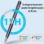 Laptop, Telefoane si Tablete - Wearables si gadgeturi - Gadgeturi - Dispozitive spionaj - Reportofon Spion Integrat In Pix, SINZO®, Memorie 32 GB Inclusa, Dispozitiv Spionaj Cu Activare Vocala, Redare MP3 - Infinity.ro