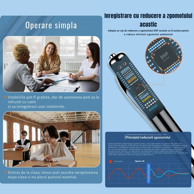 Laptop, Telefoane si Tablete - Wearables si gadgeturi - Gadgeturi - Dispozitive spionaj - Reportofon Spion Integrat In Pix, SINZO®, Memorie 32 GB Inclusa, Dispozitiv Spionaj Cu Activare Vocala, Redare MP3 - Infinity.ro