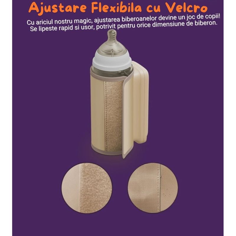 Jucarii, Copii si Bebe - Hrana si alaptare - Biberoane, suzete si accesorii hranire - Incalzitoare si termosuri bebe - Incalzitor Biberoane Portabil SINZO® Incarcare USB, Baterie 8000mAh, Control Termic 6 Trepte, Afisaj Digital - Infinity.ro