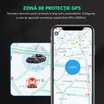 Auto si Moto - Electronice auto - Navigatii GPS - Mini GPS Tracker auto 4G, SINZO, Q8, Fixare magnetica,1200 mAh, Istoric traseu, Cartela SIM cu internet, Negru mat - Infinity.ro