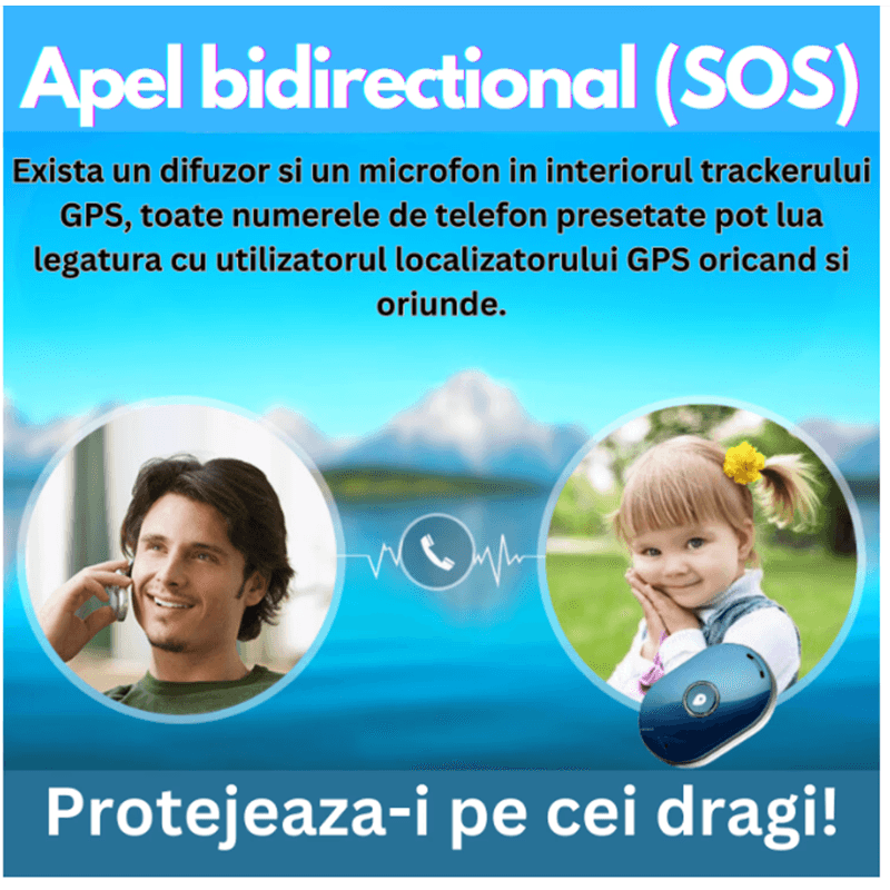 Auto si Moto - Electronice auto - Navigatii GPS - Mini GPS tracker, Dispozitiv localizare si monitorizare Sinzo®, Baterie 450 mAh, cartela SIM, buton SOS, Istoric traseu - Infinity.ro