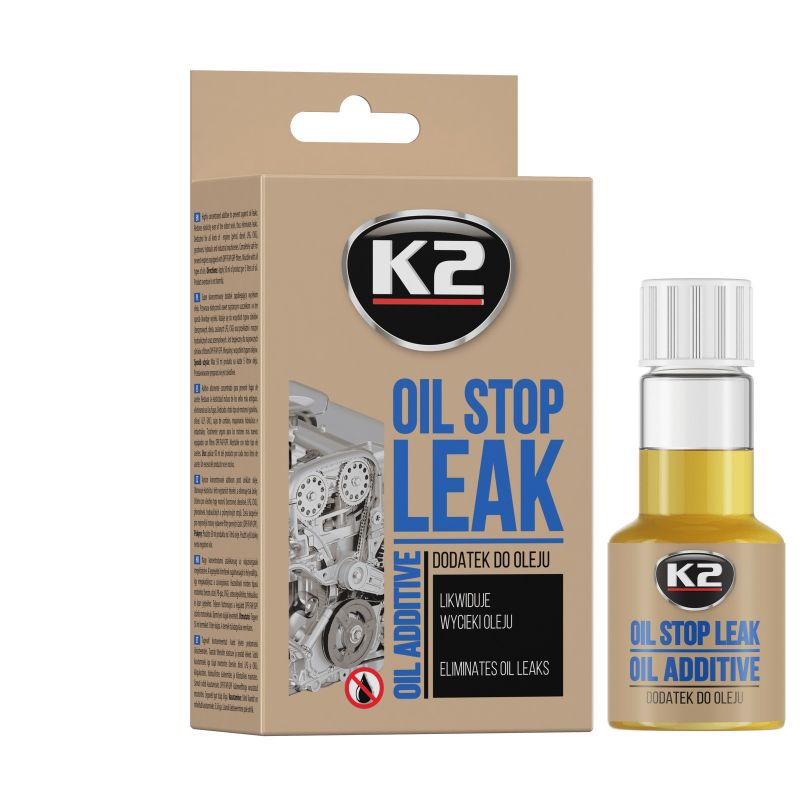 Auto si Moto - Intretinere auto - Produse curatare auto - Solutie impotriva scurgerilor de ulei K2 STOP LEAK OIL 50 ML - Infinity.ro