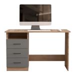 Casa si Gradina - Mobilier - Mese si birouri - Birouri - Birou Atelier Adrion, dimensiuni 120 x50 x76cm, culoare gri/sonoma - Infinity.ro