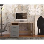 Casa si Gradina - Mobilier - Mese si birouri - Birouri - Birou Atelier Adrion, dimensiuni 120 x50 x76cm, culoare gri/sonoma - Infinity.ro