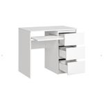 Casa si Gradina - Mobilier - Mese si birouri - Birouri - Birou Atelier Riga, dimensiuni, 96 x 50 x75 cm, include 3 sertare culoare alb - Infinity.ro