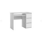 Casa si Gradina - Mobilier - Mese si birouri - Birouri - Birou Atelier Riga, dimensiuni, 96 x 50 x75 cm, include 3 sertare culoare alb - Infinity.ro