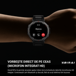 Laptop, Telefoane si Tablete - Wearables si gadgeturi - Wearables - Smartwatch-uri - Smartwatch Barbati GloryFitPro BIRAI®, AMOLED 1.43″,GPS Precis, Apel Bluetooth, Fitness, Sport, 5ATM, Limba Romana,Negru - Infinity.ro