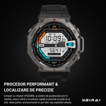 Laptop, Telefoane si Tablete - Wearables si gadgeturi - Wearables - Smartwatch-uri - Smartwatch Barbati GloryFitPro BIRAI®, AMOLED 1.43″,GPS Precis, Apel Bluetooth, Fitness, Sport, 5ATM, Limba Romana,Negru - Infinity.ro