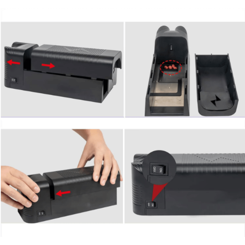 Casa si Gradina - Gradinarit si plante - Intretinere gradina - Articole daunatori gradina - Capcana electrica rozatoare BIRAI K9, reutilizabila, USB, soareci si sobolani, interior, negru - Infinity.ro