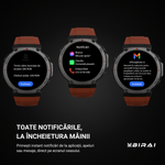 Laptop, Telefoane si Tablete - Wearables si gadgeturi - Wearables - Smartwatch-uri - Smartwatch Barbati GloryFitPro BIRAI®, AMOLED 1.43″,GPS Precis, Apel Bluetooth, Fitness, Sport, 5ATM, Limba Romana, Rosu - Infinity.ro