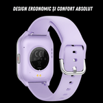 Laptop, Telefoane si Tablete - Wearables si gadgeturi - Wearables - Smartwatch-uri - Smartwatch dama VortexIQ BIRAI®, ecran 1.85″ TFT, apel Bluetooth, fitness, sport, rezistent apa 3ATM, Mov - Infinity.ro