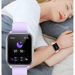 Laptop, Telefoane si Tablete - Wearables si gadgeturi - Wearables - Smartwatch-uri - Smartwatch dama VortexIQ BIRAI®, ecran 1.85″ TFT, apel Bluetooth, fitness, sport, rezistent apa 3ATM, Mov - Infinity.ro