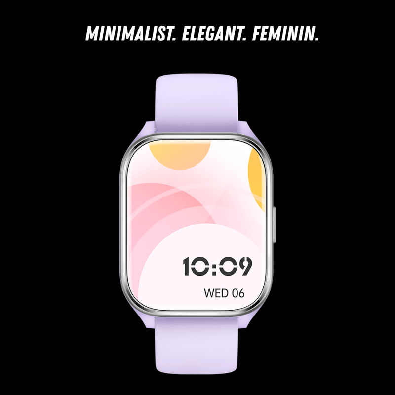 Laptop, Telefoane si Tablete - Wearables si gadgeturi - Wearables - Smartwatch-uri - Smartwatch dama VortexIQ BIRAI®, ecran 1.85″ TFT, apel Bluetooth, fitness, sport, rezistent apa 3ATM, Mov - Infinity.ro