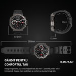 Laptop, Telefoane si Tablete - Wearables si gadgeturi - Wearables - Smartwatch-uri - Smartwatch Barbati GloryFitPro BIRAI®, AMOLED 1.43″,GPS Precis, Apel Bluetooth, Fitness, Sport, 5ATM, Limba Romana, Rosu - Infinity.ro