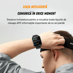 Laptop, Telefoane si Tablete - Wearables si gadgeturi - Wearables - Smartwatch-uri - Smartwatch dama VortexIQ BIRAI®, ecran 1.85″ TFT, apel Bluetooth, fitness, sport, rezistent apa 3ATM, Negru - Infinity.ro