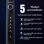 Ingrijire personala si Cosmetice - Igiena dentara - Periute de dinti electrice - Periuta de dinti electrica Orala reincarcabila pentru adulti si copii model SG-507 neagra, smart timer,40000 pulsatii - Infinity.ro