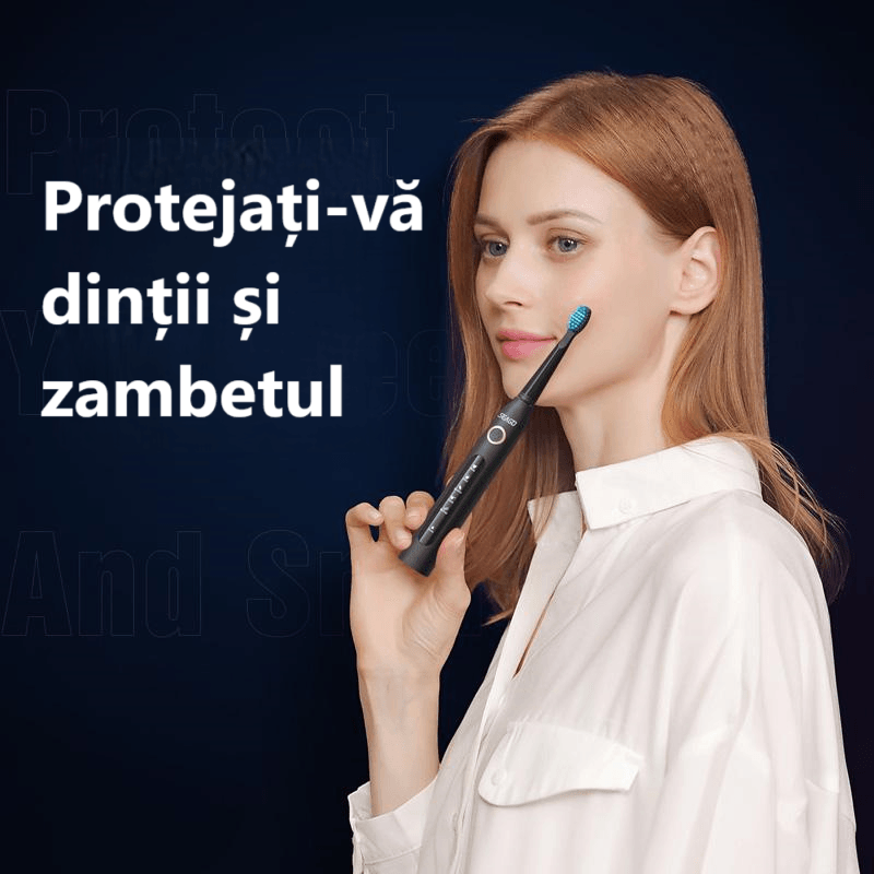 Ingrijire personala si Cosmetice - Igiena dentara - Periute de dinti electrice - Periuta de dinti electrica Orala reincarcabila pentru adulti si copii model SG-507 neagra, smart timer,40000 pulsatii - Infinity.ro
