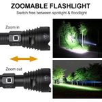 Sport si Outdoor - Camping - Articole solare camping - Lampi si lanterne camping - Lanterna Tactica LED Profesionala, LittleDomi XHP90.2 din Aluminiu, 6000 lm, 800m raza, 3 Moduri, Focus Ajustabil, IP65 - Infinity.ro