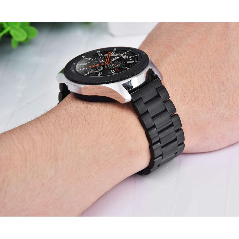 Fashion, accesorii si bijuterii - Barbati - Bijuterii barbati - Ceasuri barbati - Curea metalica LittleDomi™, compatibila cu Huawei Watch GT 2 (46mm), Samsung Galaxy Watch/Samsung Gear S3, Latimea - Infinity.ro